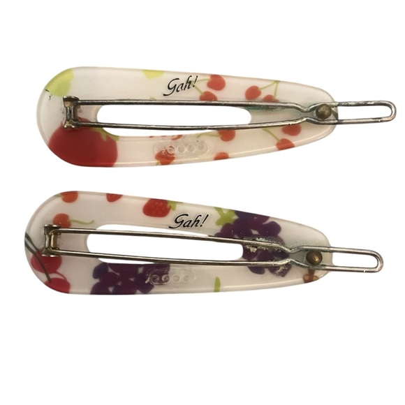 Fruit Pattern Hair Clips - Picture 2 of 2